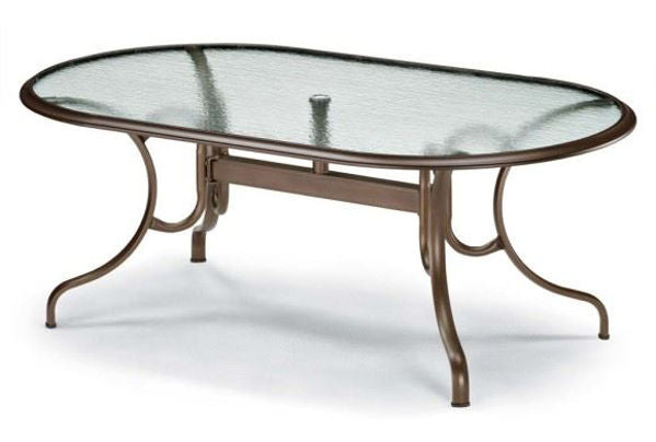 45" x 75: Glass Oval Dining Table 45" x 75: Glass Oval Dining Table