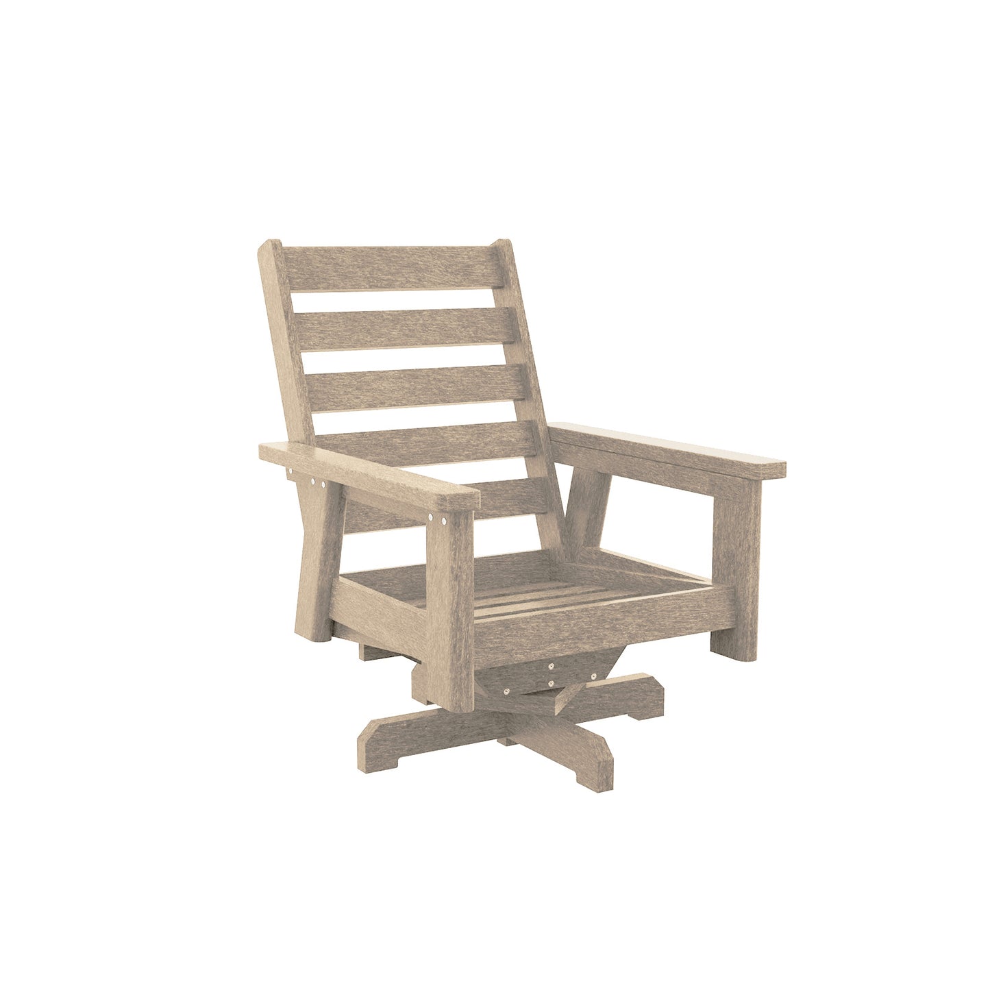 Charleston High Back Swivel Arm Chair