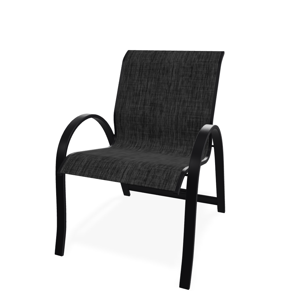 Aruba Sling Stacking Arm Chair