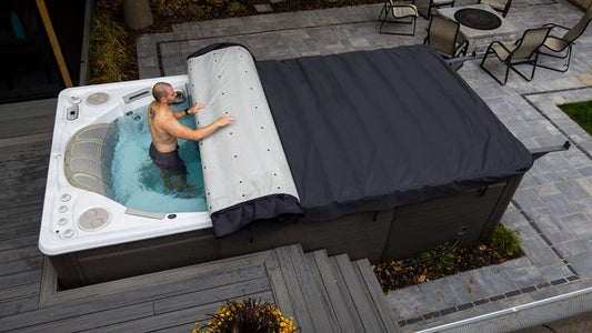 Roll Away Swim Spa Cover