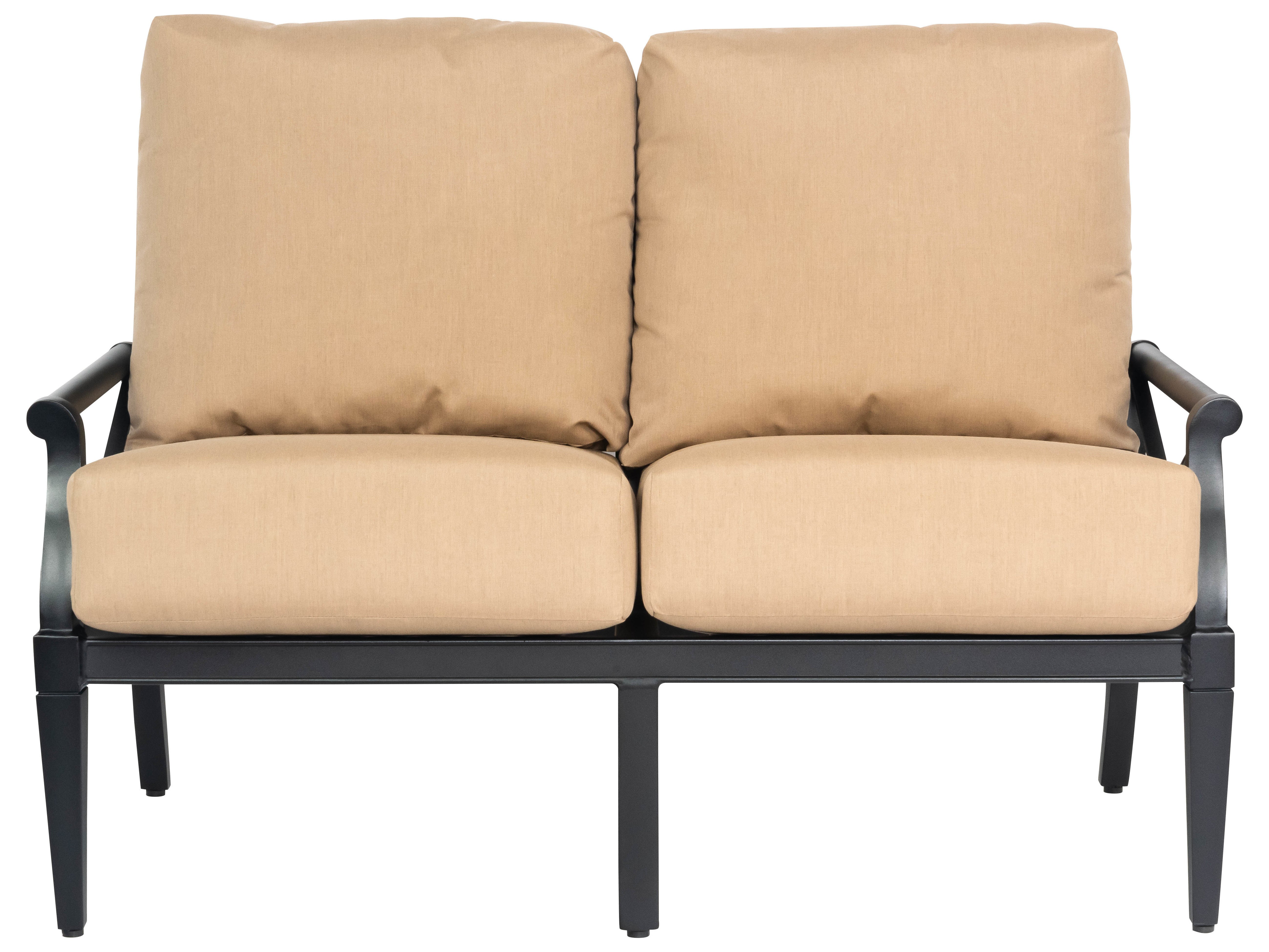 Woodard Andover Cushion Aluminum Outdoor Loveseat Woodard Andover Cushion Aluminum Outdoor Loveseat