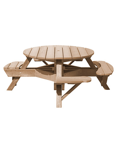 51″ Wheelchair Accessible Round Picnic Table