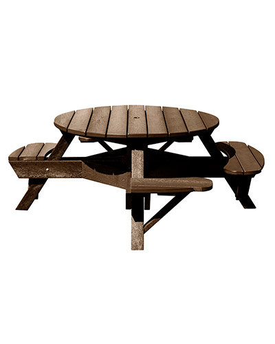 51″ Wheelchair Accessible Round Picnic Table 51″ Wheelchair Accessible Round Picnic Table