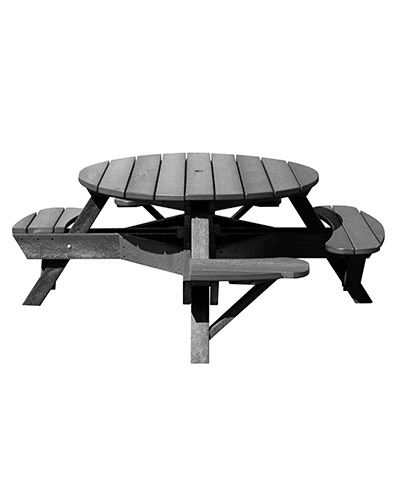51″ Wheelchair Accessible Round Picnic Table