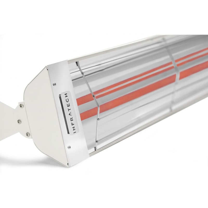 Infratech WD-Series 39-Inch 4000W Dual Element Electric Infrared Patio Heater - 240V - White - WD4024SS-WH