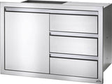 36 X 24 INCH SINGLE DOOR & TRIPLE DRAWER COMBO