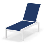 Leeward MGP Stacking Chaise Lounge With Sling Seating