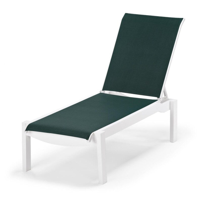 Leeward MGP Stacking Chaise Lounge With Sling Seating