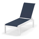 Leeward MGP Stacking Chaise Lounge With Sling Seating