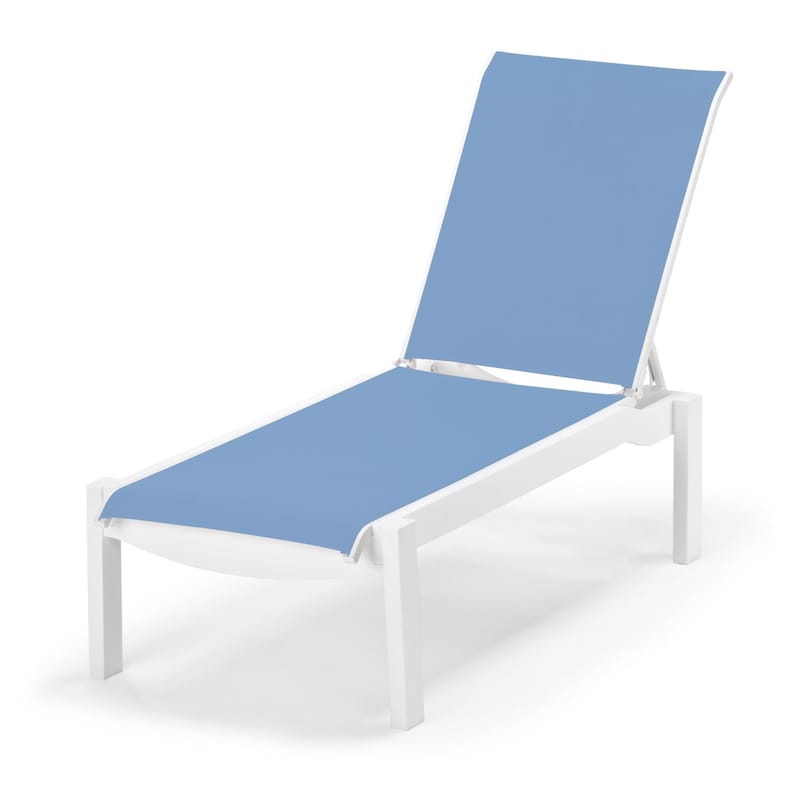 Leeward MGP Stacking Chaise Lounge With Sling Seating