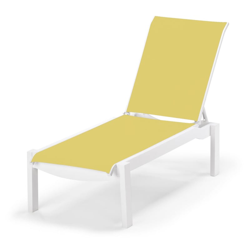 Leeward MGP Stacking Chaise Lounge With Sling Seating