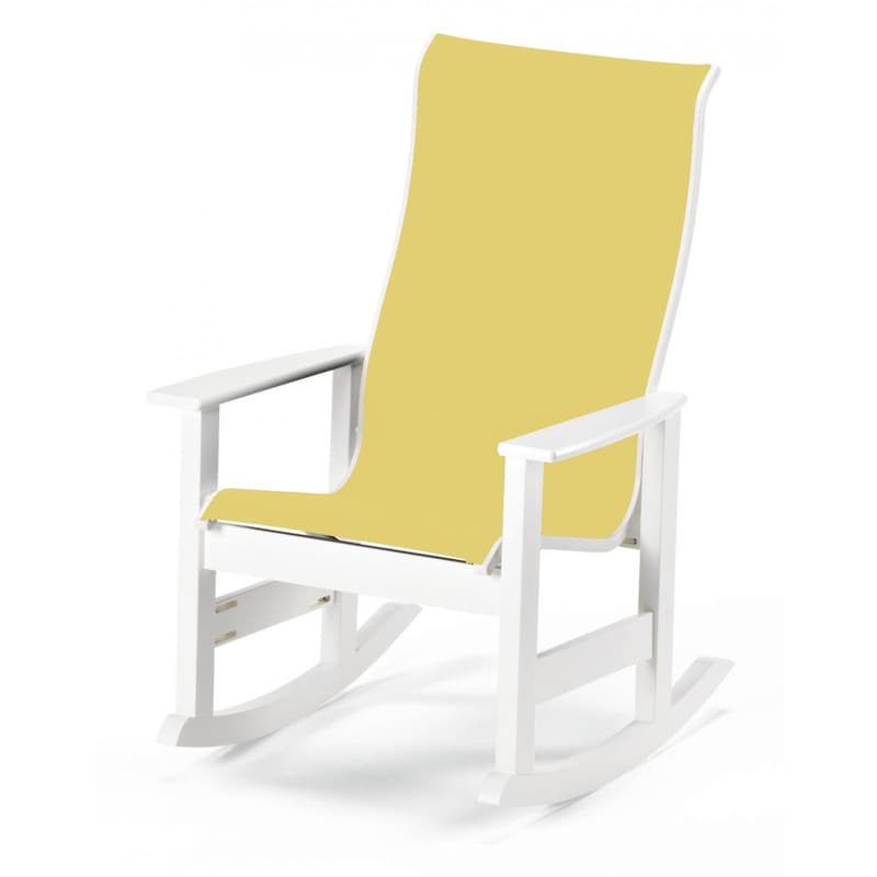 Leeward Supreme MGP Patio Rocking Chair With Sling Seating