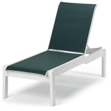 Leeward MGP Long Frame Stacking Chaise Lounge With Sling Seating