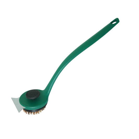 Big Green Egg Palmyra Bristle Long-Handle Grid Scrubber