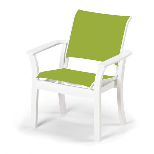 Leeward MGP Stacking Patio Cafe Chair With Sling Seating By Telescope Casual